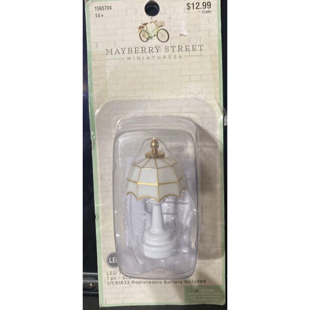 DOLLHOUSE MINIATURE TIFFANY TABLE LAMP HOUSEWORKS NEW IN PACKAGE